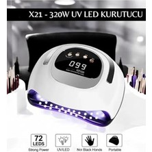Pratik Ev Oje, Kurutma Makinesi, Fontenay x 21 Uv LED Tırnak Kurutucu 320 W 72 Uv LED Protez Tırnak Kalıcı