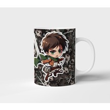Eren Attack On Titan Anime Tasarım Kupa - Hediyelik Kupa - Baskılı Kupa