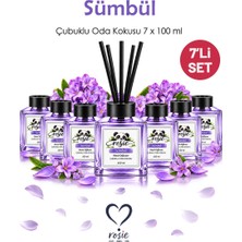 Rosie Sümbül 7'li Çubuklu Oda Kokusu Seti 7 x 100 ml – Bahar Ferahlığında Çiçeksi Koku