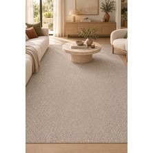Ally Carpet Yosun Uralo Gümüş Bej Kadifemsi Salon Oturma Odası Halısı 25MM Ultra Yumuşak Kaymaz Yıkanabilir Mode
