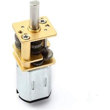 Emay Center GA12-N20 12V 4000 Rpm Redüktörlü Dc Motor 12MM Metal Dişli D Şaft Yüksek Devirli Mikro Mekanizma ve Robotik Tahrik Motoru
