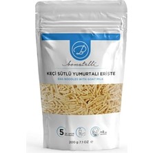 Pratik Ev Keçi Sütlü Yumurtalı Bebek Eriştesi, 200 G, +8 Ay