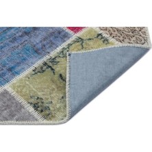 Apex Halı El Dokuması Patchwork Vintage Yün-Pamuk Multi Naturel Halı 33213 160 x 235 cm