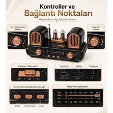 Hiltech Yeni Nesil Radyo Fm Am Sw 3 Bant Radyo Bluetooth 5.3 Hoparlör USB Tf Kart Destekli