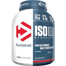 Dymatize Iso 100 Hydrolyzed Whey Protein Tozu 2264 gr - Çilek