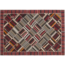 Apex Halı El Dokuması Patchwork Vintage Yün-Pamuk Çizgili Halı 11526 218 x 309 cm