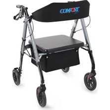 Medikalcim DM-9200 150 kg Taşıma Kapasiteli Alüminyum Obez Xxl Rolatör Yürüteç