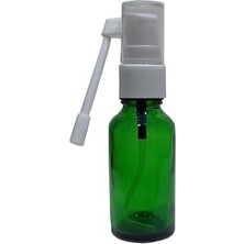 Pratik Ev Şişe, 2 Adet 30 ml Yeşil Renk Ağız Sprey Boş Cam 869743171128765