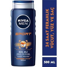 Store Men Erkek Sports Duş Jeli, 500 Ml, 3ü 1 Arada Kullanım, Vücut, Yüz ve Saç, 24 Saat Ferahlık, Enerji Veren Koku