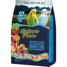 Nature Plan Meyveli Ve Gerçek Ballı Muhabbet Kuşu Yemi 500 gr Tanecikli İçerik ile Zenginleştirilmiş