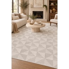 Ally Carpet Filum Ribat Vizon Krem Özel Ölçü Mutfak Koridor Halısı Kaymaz Robot Süpürge Uyumlu Kolay Temizlenebi