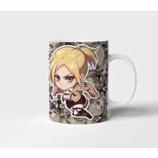 Annie Attack On Titan Anime Tasarım Kupa - Hediyelik Kupa - Baskılı Kupa