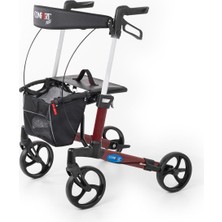 Medikalcim Spırıt X3 Bordo Alüminyum Lux Rolatör Yürüteç