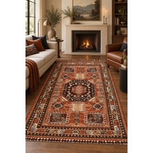 Ally Carpet Gahane Efnan Kiremit Oturma Odası Salon Robot Süpürge Uyumlu Kolay Temizlenebilir Saçaklı Kilim Hali