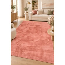 Ally Carpet Ganis Kaos Rose Peluş Halı Ekstra Yumuşak Kaymaz Tabanlı 20MM Hav Yüksekliği Tüy Dökmez Toz Tutmaz Ö