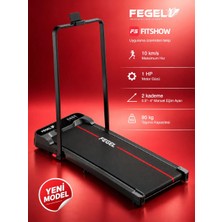 Fegel FG-30 Uzaktan Kumandalı Ultra İnce Tam Katlanabilir Sessiz Ev ve Ofis Yürüyüş Bandı 10 km/s