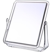 Store Yeni Model Şeffaf Renkli 360° Açısı Ayarlanabilir Masaüstü Ayna - Banyo Aynası - Makyaj Aynası (Dikdörtgen)