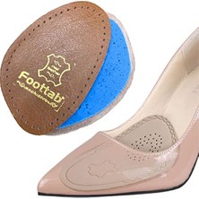 Pratik Ev Ayakkabı Numara Küçültme Pedi; Deri Ön Yarım Tabanlık, Stiletto Kaydırmaz Ayakkabı Tabanlığı, 1 Çift (40-46, Kahverengi)