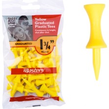 Masters Golf Dereceli Plastik Tee 3/4 45MM 30 Lu Sarı