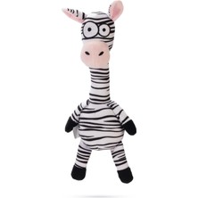 Odea Beeztees Köpek Oyuncağı, Sesli, Zebra, Peluş, Siyah/beyaz, 33X10X9CM