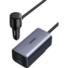Ugreen 35027 EC706 150W 4 Port 2xusb-C 30W 1xusb-C 140W 1xusb-A 22.5W Gan Araç Içi Hızlı Şarj Aleti