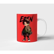 Eren Attack On Titan Anime Tasarım Kupa - Hediyelik Kupa - Baskılı Kupa
