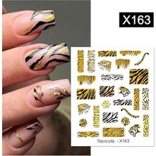 Pratik Ev Su Transferli Nail Art Sticker X163 (55344-18) 3993