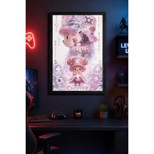 Charmbi Orman Tanrısı Chopper Ahşap Çerçeveli Poster Hediyelik Duvar Tablosu Baskı 15X21 | 21X30 | 30X42