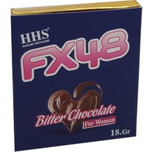 Pratik Ev FX48 Gold Bitter Chocolate Unisex FX48 Bay Bayan Çikolata 18 G