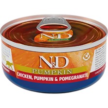 N&d Pumpkin Balkabaklı Tavuklu ve Narlı Tahılsız Yetişkin Konserve Kedi Maması 70GR