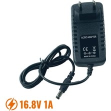 Ledx 4s 16.8V 1A Lityum Iyon Şarj Cihazı Ledli Otomatik Kesmeli 5.5x2.5mm