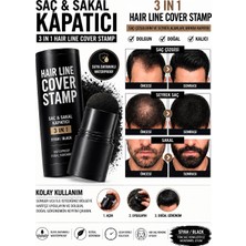 Blue Skin Care HAIR LINE COVER CUSHION Siyah Unisex  Yeni Nesil Saç Dolgunlaştırıcı Pudra | Seyrek Sakal Saçlar için Saç Fiberi | Saç Ve Beyaz Kapatıcı saç kapatici pudra boya