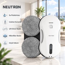 Neutron Akıllı Otomatik Cam Temizleme Robotu, Yüksek Tutuş Gücüne Sahip Su Püskürtmeli ve Kumandalı Cam Temizleme Robotu