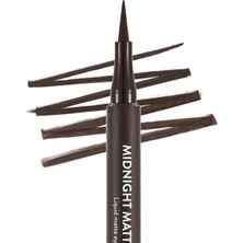 Store Mat Likit Kalem Eyeliner (Kahve) - Midnight Matte Eyeliner - 002 Brown - 8690604641659