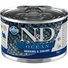 N&d Ocean Ringa Balıklı ve Karidesli Tahılsız Küçük Irk Yetişkin Köpek Konservesi 140GR