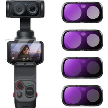 K&f Concept INSTA360 Luna Ultra Nd Filtre Seti Nd4 Nd8 ND16 ND32 Manyetik 4'lü Lens Filtresi