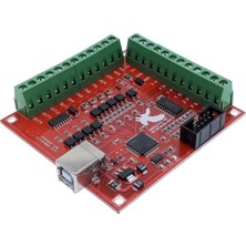 Emay Center 4 Eksen Cnc USB Kontrol Kartı BSMCE04U-PP 100KHZ Mach3 Uyumlu Elektronik El Çarkı Destekli Step ve Servo Sürücü Arayüzüse