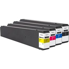 Pluscopy Epson   T02Y1-T02Y4 Orijinal Çipli 4 Renk Muadil Kartuş Seti WF-C21000