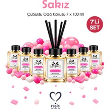 Rosie Bubblegum 7'li Çubuklu Oda Kokusu Seti 7 x 100 ml – Eğlenceli ve Tatlı Koku