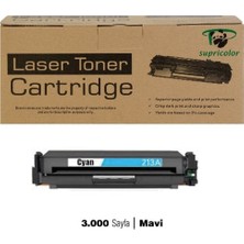 Supri Color Suprıcolor W2131A Muadil Toner Kartuşu Mavi 3000 Sayfa Hp Laserjet Enterprise 5700 5700DN Mfp 5800 Uyumlu