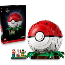 LEGO Pokemon Ikonik Eğitmen Anları Poke Topu 72154 - Yetişkinler Için Dekoratif Model Yapım Seti (2386 Parça)