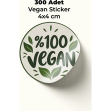 To Design Lab %100 Vegan Sticker Etiket 300 Adet 4x4 cm