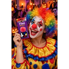 Dodomar Halloween Palyaço Makyaj Seti Burun ve Yüz Boyası Cadılar Bayramı Parti Kostüm Gösteri Aksesuarı