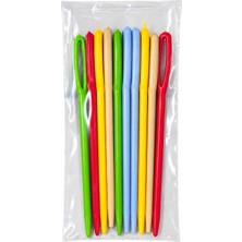 Tombi-X 20 Adet 9 cm Boyutlarında Karışık Plastik Yün Iğne Iğnesi Çocuklar Için Eğitici Iğne