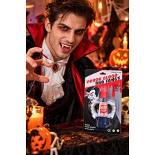 Dodomar Halloween Vampir Diş Seti Sahte Kan Takma Ön Diş Cadılar Bayramı Kostüm Parti Makyaj Aksesuarı