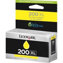 Lexmark 200XL-14L0177 Sarı Yüksek Kapasiteli Orijinal Kartuş