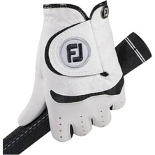FootJoy Junior 65939 Golf Eldiveni Sağ El Beyaz/Siyah  - Sağ S