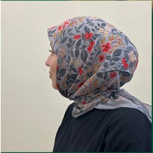 Çiçek Desen Hint Pamuk Eşarp
