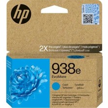 Hp 938E-4S6X9PE Mavi Orijinal Kartuş