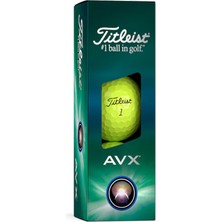 Titleist Avx Golf Topu Sarı 3'Lü Paket
